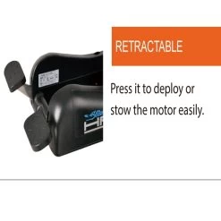 Haswing Cayman B 55lbs Trolling Motor 12V With GPS Black -Kayak Specialty Store HWD CAYMANB 55LB BLK GPS 4