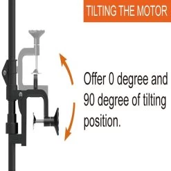 Haswing Osapian W20 20lbs Electric Outboard Motor 360W 12V Black -Kayak Specialty Store HWD OSAPIAN BLK 20LBS 4