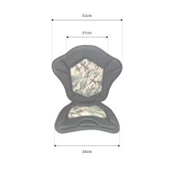 K2F Luxury Armour Elite Seat | Wider | Softer | Upper Back Support -Kayak Specialty Store K2FD SEAT B 4