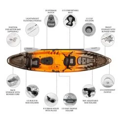 Merlin Double Fishing Kayak Package - Sunset [Sydney] -Kayak Specialty Store K2FS MERLIN SUNSET 6