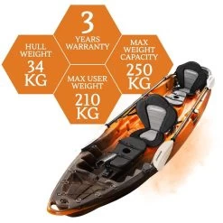 Merlin Double Fishing Kayak Package - Sunset [Sydney] -Kayak Specialty Store K2FS MERLIN SUNSET 8