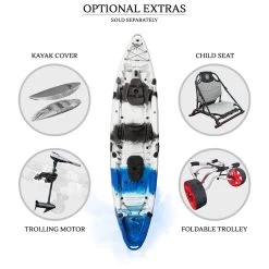 Merlin Pro Double Fishing Kayak Package - Blue Camo [Sydney] -Kayak Specialty Store K2FS MERLINPRO BLUECAMO 9