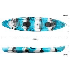 Merlin Pro Double Fishing Kayak Package - Blue Lagoon [Sydney] -Kayak Specialty Store K2FS MERLINPRO BLUELAGOON 7