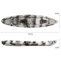 Merlin Pro Double Fishing Kayak Package - Grey Camo [Sydney] -Kayak Specialty Store K2FS MERLINPRO GREYCAMO 7