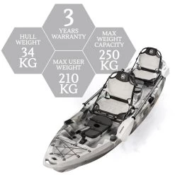 Merlin Pro Double Fishing Kayak Package - Grey Camo [Sydney] -Kayak Specialty Store K2FS MERLINPRO GREYCAMO 8