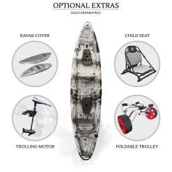 Merlin Pro Double Fishing Kayak Package - Grey Camo [Sydney] -Kayak Specialty Store K2FS MERLINPRO GREYCAMO 9
