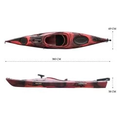Oceanus 3.8M Single Sit In Kayak - Red Sea [Sydney] -Kayak Specialty Store K2FS OCEANUS REDSEA 7