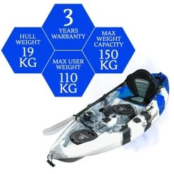 Osprey Fishing Kayak Package - Blue Camo [Sydney] -Kayak Specialty Store K2FS OSPREY BLUECAMO 8