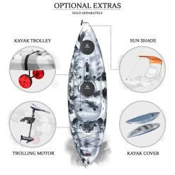 Osprey Fishing Kayak Package - Grey Camo [Sydney] -Kayak Specialty Store K2FS OSPREY GREYCAMO 9