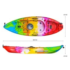 Puffin Pro Kids Kayak Package - Rainbow [Sydney] -Kayak Specialty Store K2FS PROPUFFIN RAINBOW 7