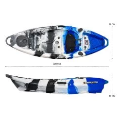 NEXTGEN 7 Fishing Kayak Package - Blue Camo [Sydney] -Kayak Specialty Store NGS 07 BLUECAMO 7