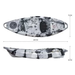 NEXTGEN 7 Fishing Kayak Package - Grey Camo [Sydney] -Kayak Specialty Store NGS 07 GREYCAMO 7