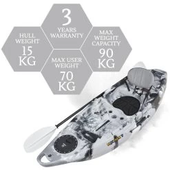 NEXTGEN 7 Fishing Kayak Package - Grey Camo [Sydney] -Kayak Specialty Store NGS 07 GREYCAMO 8