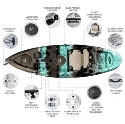 NEXTGEN 9 Fishing Kayak Package - Bora Bora [Sydney] -Kayak Specialty Store NGS 09 BORABORA 15