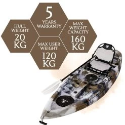 NEXTGEN 9 Fishing Kayak Package - Desert [Sydney] -Kayak Specialty Store NGS 09 DESERT 8