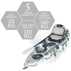 NEXTGEN 9 Fishing Kayak Package - Grey Camo [Sydney] -Kayak Specialty Store NGS 09 GREYCAMO 8