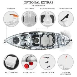 NEXTGEN 9 Fishing Kayak Package - Grey Camo [Sydney] -Kayak Specialty Store NGS 09 GREYCAMO 9