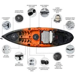 NEXTGEN 9 Fishing Kayak Package - Sunset [Sydney] -Kayak Specialty Store NGS 09 SUNSET 6