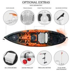 NEXTGEN 9 Fishing Kayak Package - Sunset [Sydney] -Kayak Specialty Store NGS 09 SUNSET 9