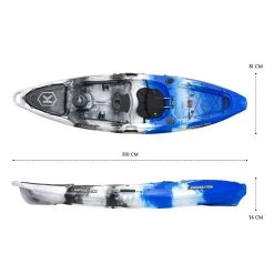 NextGen 1 +1 Fishing Tandem Kayak Package - Blue Camo [Sydney] -Kayak Specialty Store NGS 1 1 BLUECAMO 7