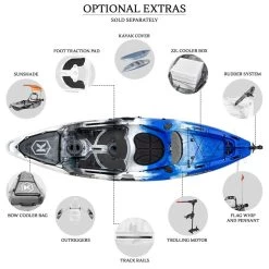 NextGen 1 +1 Fishing Tandem Kayak Package - Blue Camo [Sydney] -Kayak Specialty Store NGS 1 1 BLUECAMO 9