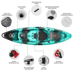 NextGen 1 +1 Fishing Tandem Kayak Package - Bora Bora [Sydney] -Kayak Specialty Store NGS 1 1 BORABORA 6