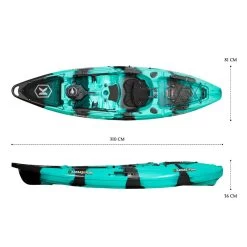 NextGen 1 +1 Fishing Tandem Kayak Package - Bora Bora [Sydney] -Kayak Specialty Store NGS 1 1 BORABORA 7
