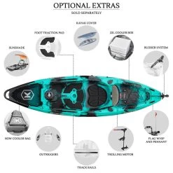 NextGen 1 +1 Fishing Tandem Kayak Package - Bora Bora [Sydney] -Kayak Specialty Store NGS 1 1 BORABORA 9