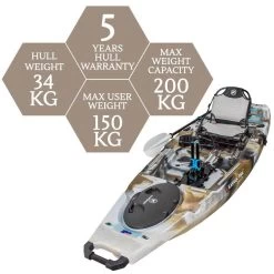 Nextgen 11.5 Pedal Kayak Earth [Sydney] -Kayak Specialty Store NGS 11.5 EARTH MAX 9