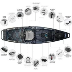 Nextgen 11.5 Pedal Kayak Raven [Sydney] -Kayak Specialty Store NGS 11.5 RAVEN MAX 8