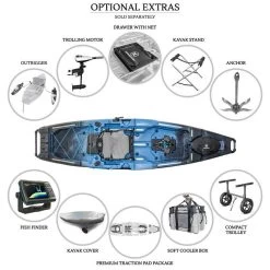 Nextgen 11.5 Pedal Kayak Steelblue [Sydney] -Kayak Specialty Store NGS 11.5 STEELBLUE MAX 7