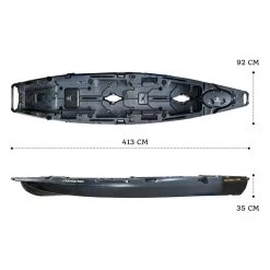 NextGen 13 Duo Pedal Kayak Raven [Pickup Sydney] -Kayak Specialty Store NGS 13 DUO RAVEN 7