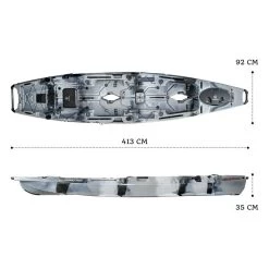 NextGen 13 Duo Pedal Kayak Thunder [Pickup Sydney] -Kayak Specialty Store NGS 13 DUO THUNDER 7