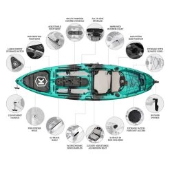 NEXTGEN 10 MKII Pro Fishing Kayak Package - Bora Bora [Sydney] -Kayak Specialty Store NGS M2 10 BORABORA 6