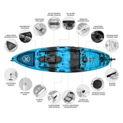 NEXTGEN 10 MKII Pro Fishing Kayak Package - Sky Blue [Sydney] -Kayak Specialty Store NGS M2 10 SKYBLUE 6