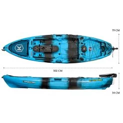 NEXTGEN 10 MKII Pro Fishing Kayak Package - Sky Blue [Sydney] -Kayak Specialty Store NGS M2 10 SKYBLUE 7