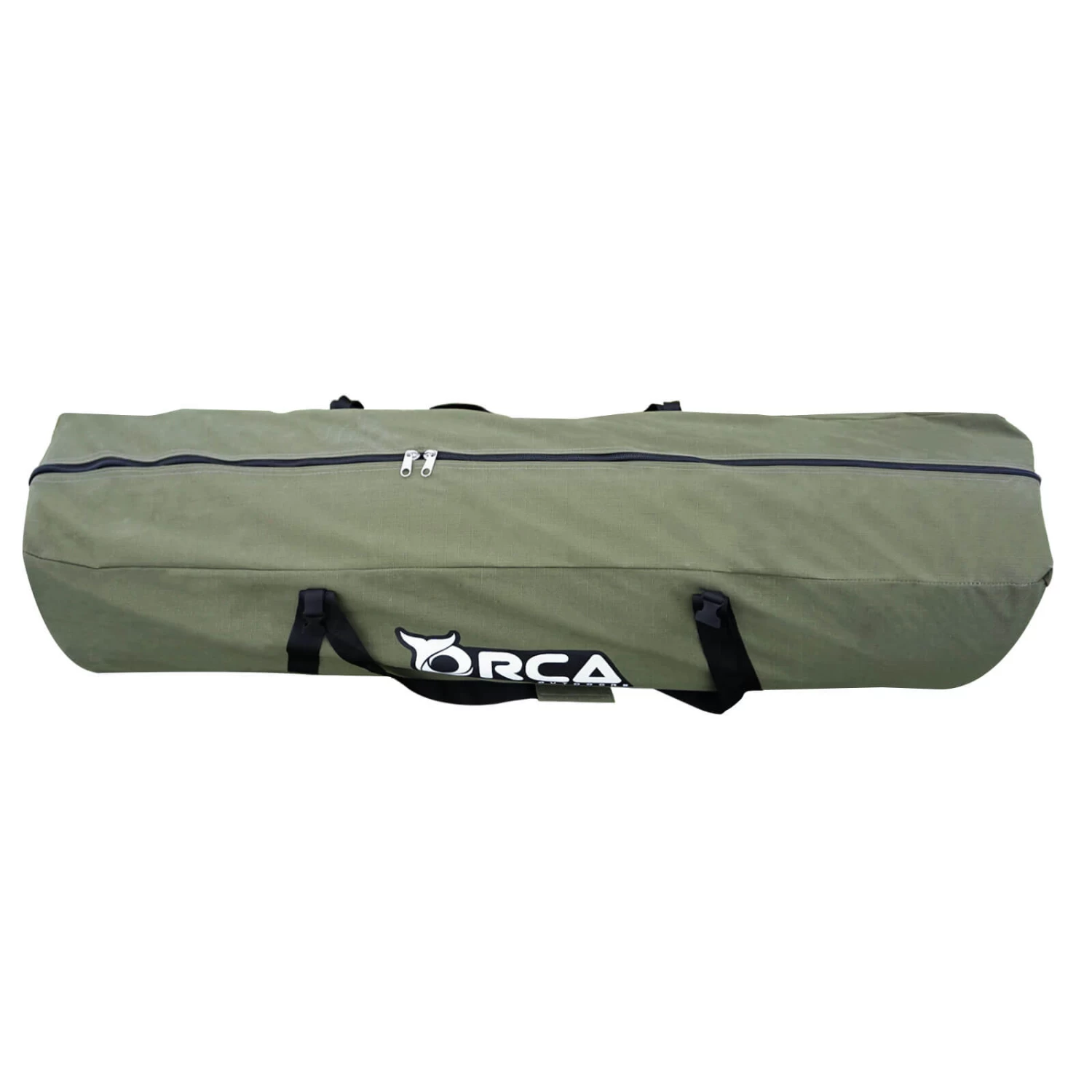 Orca Outdoors Deluxe Double Size Canvas Swag With 70mm Mattress And Awning Poles - Khaki 4 Orca Outdoors Deluxe Double Size Canvas Swag With 70mm Mattress And Awning Poles - Khaki - Image 3