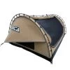 Orca Outdoors Deluxe Double Size Canvas Swag With 70mm Mattress And Awning Poles - Sand -Kayak Specialty Store OD SWAG DB SAND