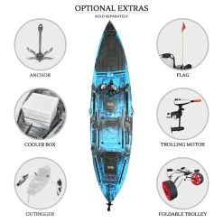 ORCA Kronos Foot Pedal Pro Fish Kayak Package With Max-Drive - Bahamas [Sydney] -Kayak Specialty Store OS KRONOS BAHAMAS MAX 9
