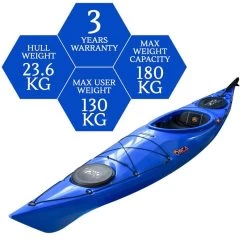 ORCA Oceanus 11.5 Single Sit In Kayak - Azura [Sydney] -Kayak Specialty Store OS OCEANUS 11.5 AZURA 7