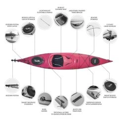 ORCA Oceanus 11.5 Single Sit In Kayak - Fuchsia [Sydney] -Kayak Specialty Store OS OCEANUS 11.5 FUCHSIA 5