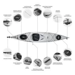 ORCA Oceanus 11.5 Single Sit In Kayak - Pearl [Sydney] -Kayak Specialty Store OS OCEANUS 11.5 PEARL 6