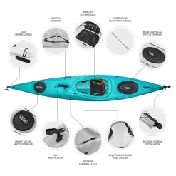 ORCA Oceanus 12.5 Single Sit In Kayak - Ocean [Sydney] -Kayak Specialty Store OS OCEANUS 12.5 OCEAN 6
