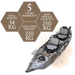 ORCA Triton Pro Fishing Kayak Package - Sahara [Sydney] -Kayak Specialty Store OS TRITON SAHARA 8