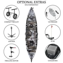 ORCA Triton Pro Fishing Kayak Package - Sahara [Sydney] -Kayak Specialty Store OS TRITON SAHARA 9