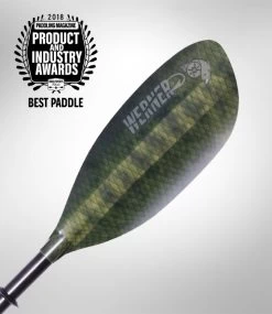 Werner Paddles Werner Shuna Hooked Adjustable Two Piece Straight Shaft Paddle - Bass Green 240- 260cm