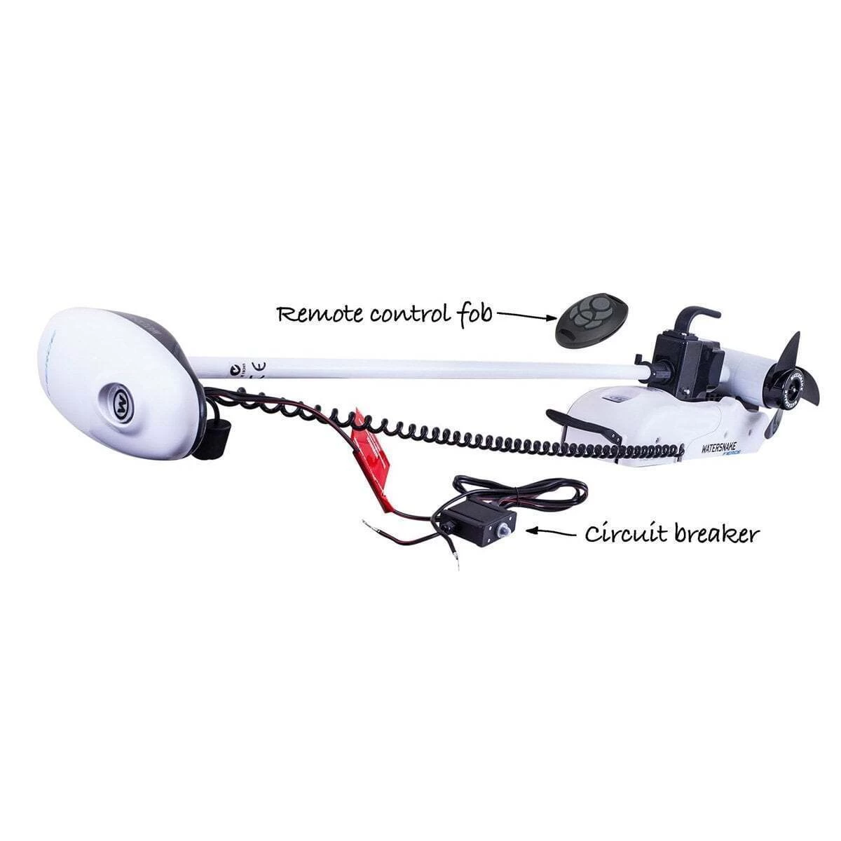Watersnake Fierce 54lb/48" Remote Bow Mount Electric Motor 6 Watersnake Fierce 54lb/48" Remote Bow Mount Electric Motor - Image 4